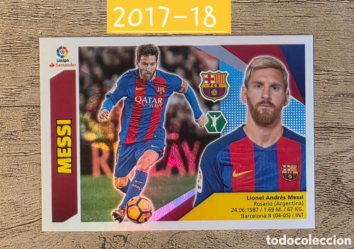 Cromos de F&uacute;tbol: Liga este 2017 2018 17 18 panini Messi n&deg; 13 Barcelona