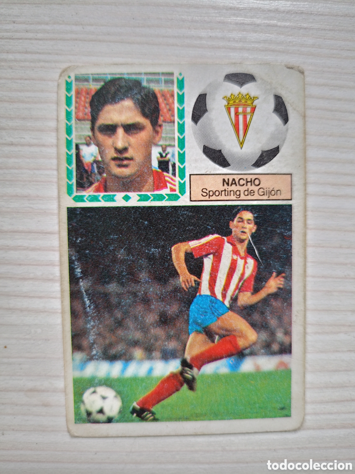 Cromos de F&uacute;tbol: ESTE 83 84 NACHO DEL SPORTING DE GIJON SIN PEGAR ESTE 1983 1984