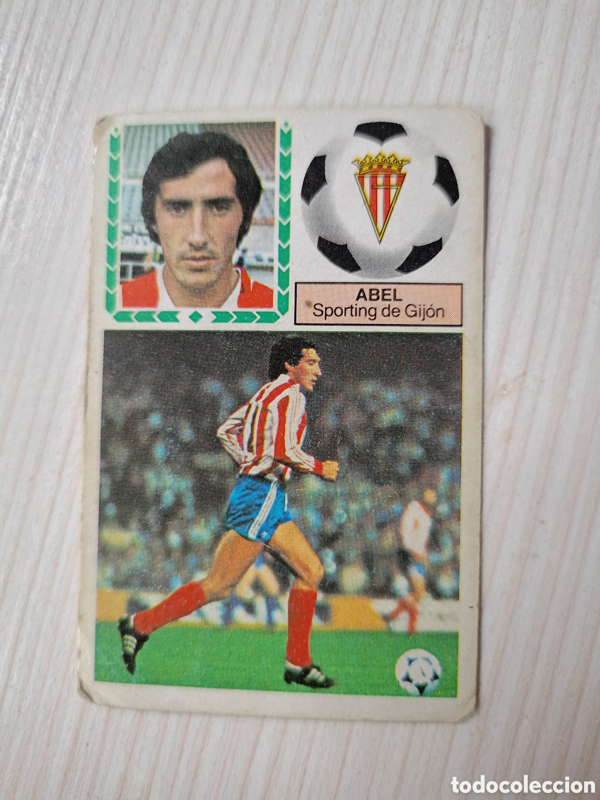 Cromos de F&uacute;tbol: ESTE 83 84 ABEL DEL SPORTING DE GIJON NUEVO SIN PEGAR ESTE 1983 1984