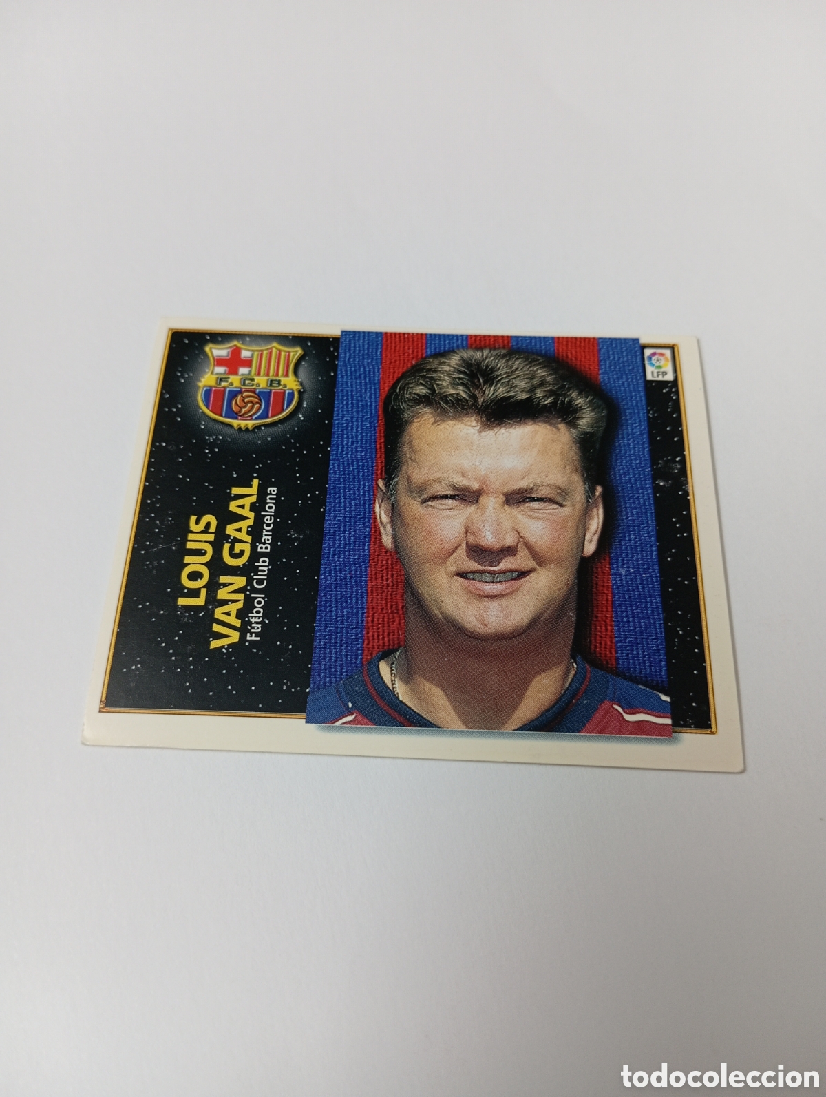 Cromos de F&uacute;tbol: ENTRENADOR LOUIS VAN GAAL Barcelona Liga Este 1998 1999 NUEVO SIN PEGAR 98 99