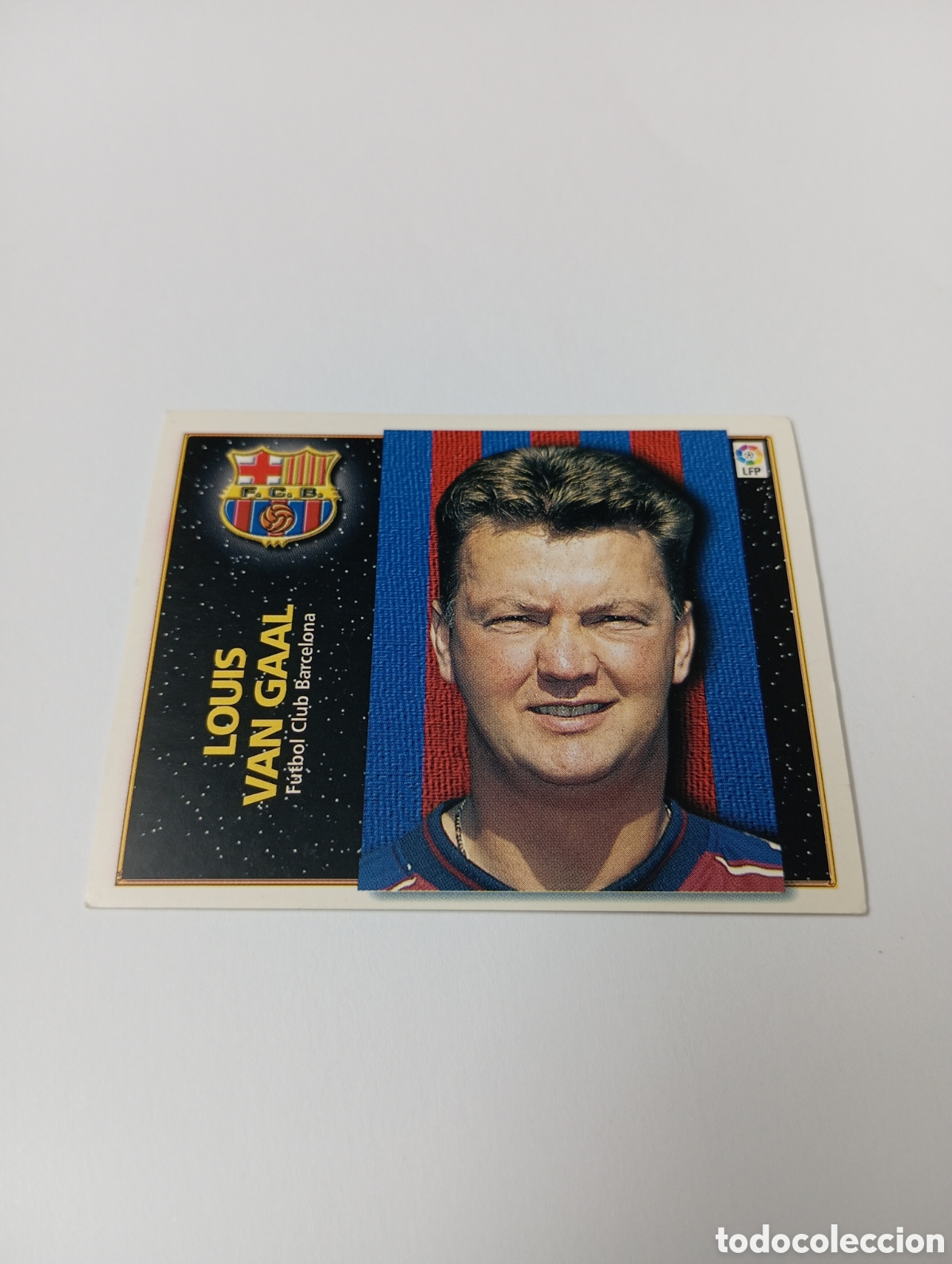 Cromos de F&uacute;tbol: ENTRENADOR LOUIS VAN GAAL Barcelona Liga Este 1998 1999 NUEVO SIN PEGAR 98 99