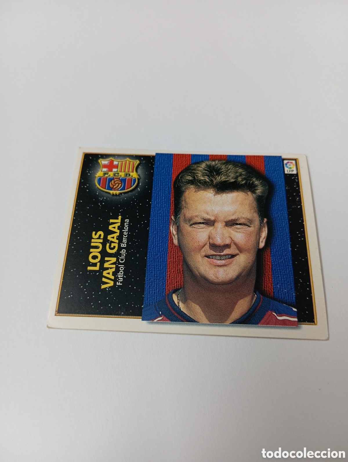 Cromos de F&uacute;tbol: ENTRENADOR LOUIS VAN GAAL Barcelona Liga Este 1998 1999 NUEVO SIN PEGAR 98 99