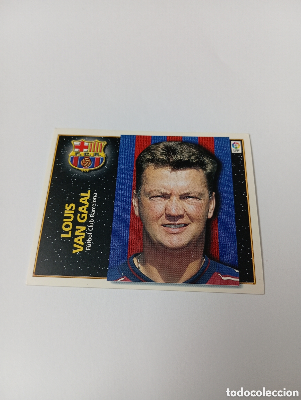 Cromos de F&uacute;tbol: ENTRENADOR LOUIS VAN GAAL Barcelona Liga Este 1998 1999 NUEVO SIN PEGAR 98 99
