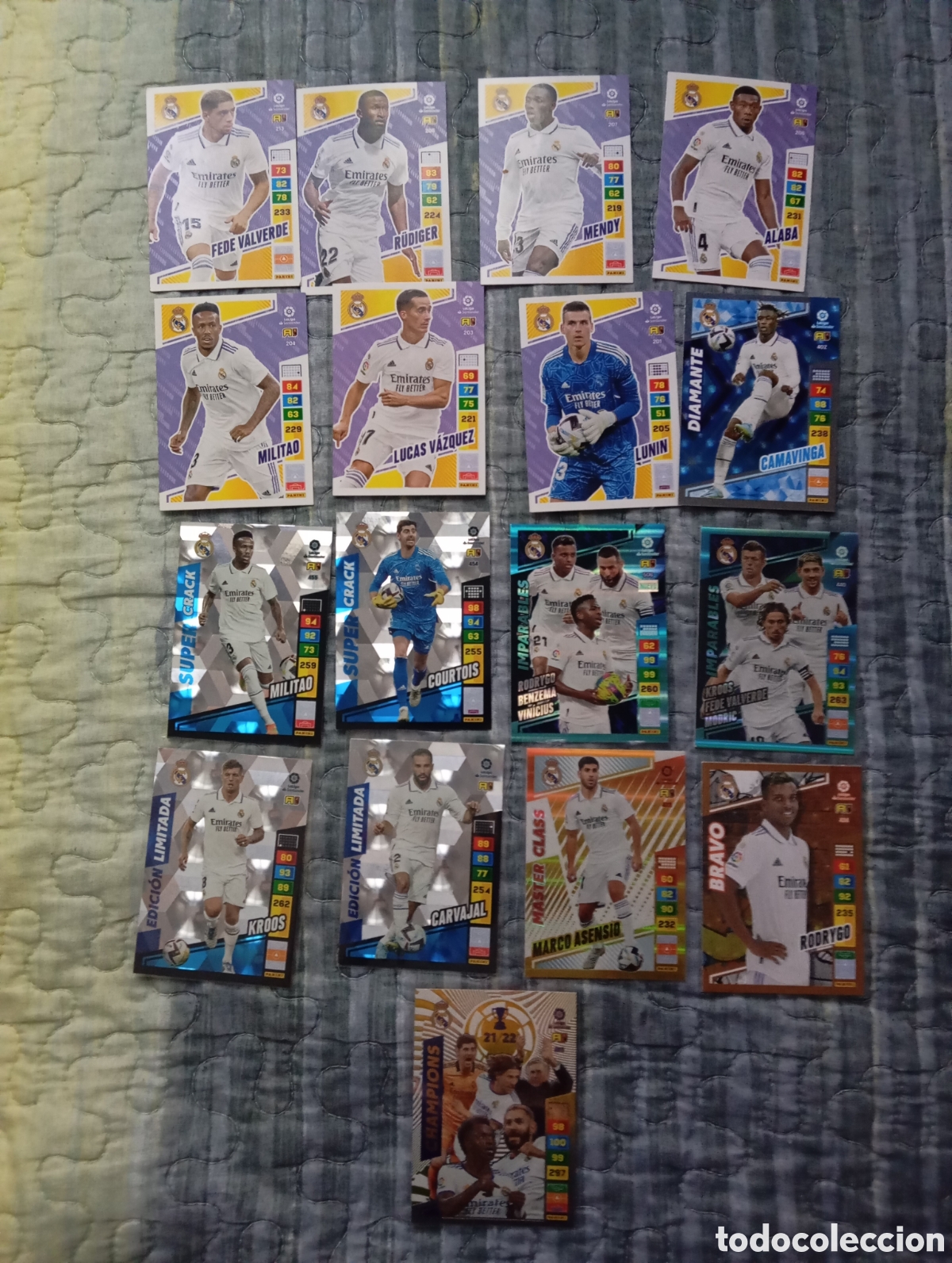 Cromos de F&uacute;tbol: Real madrid adrenalyn 2022