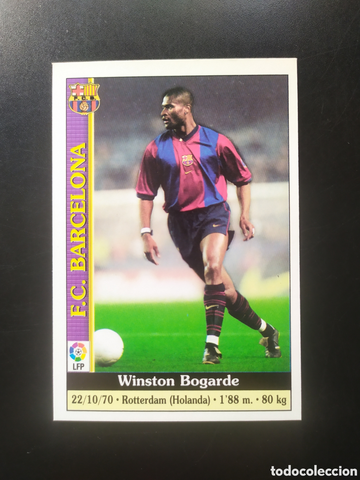 Cromos de F&uacute;tbol: Mundicromo fichas Liga 1999 2000 99 00 Bogarde n&deg; 10 Barcelona