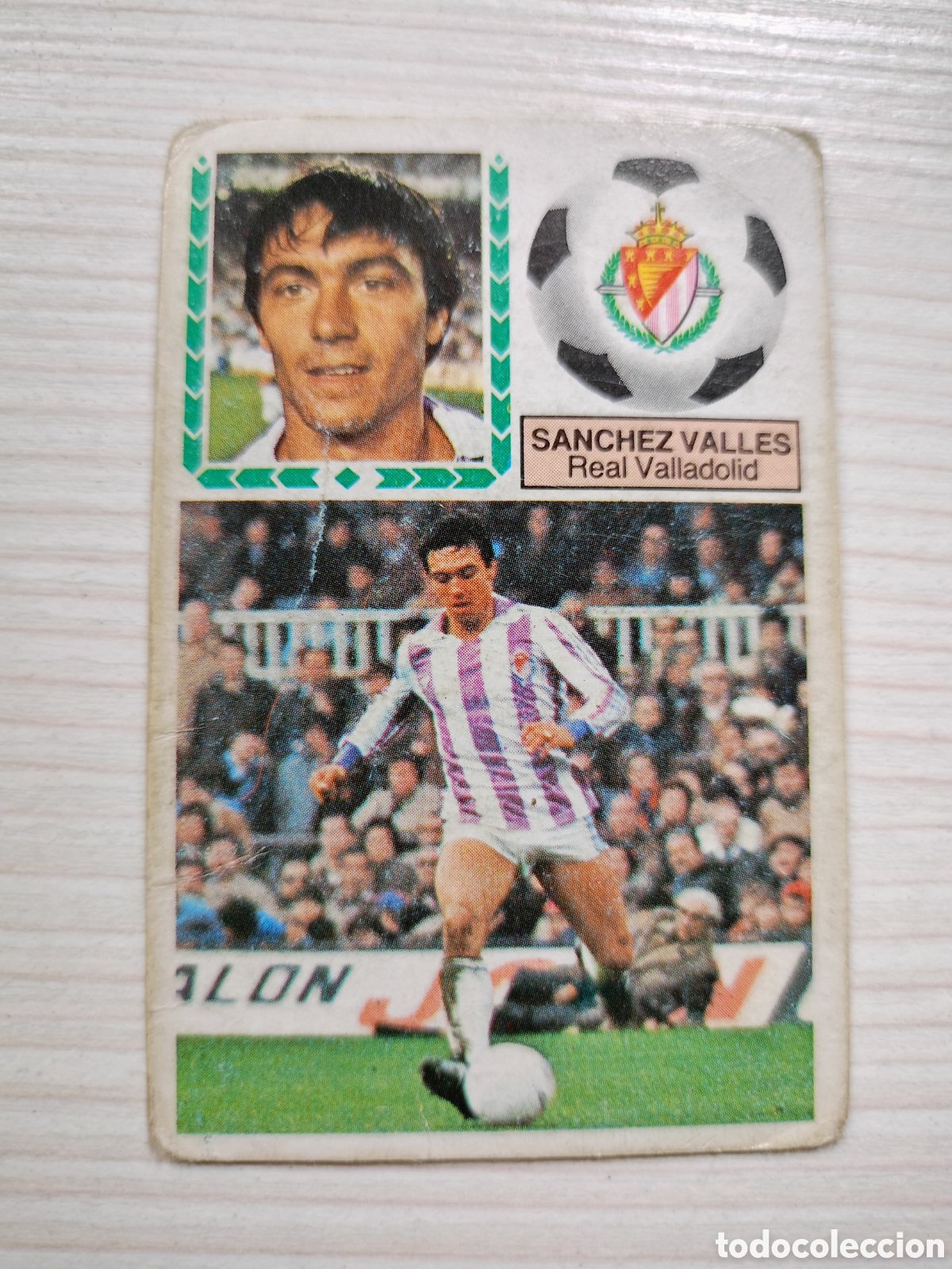 Cromos de F&uacute;tbol: EDICIONES ESTE 83 84 - SANCHEZ VALLES - CROMO - REAL VALLADOLID
