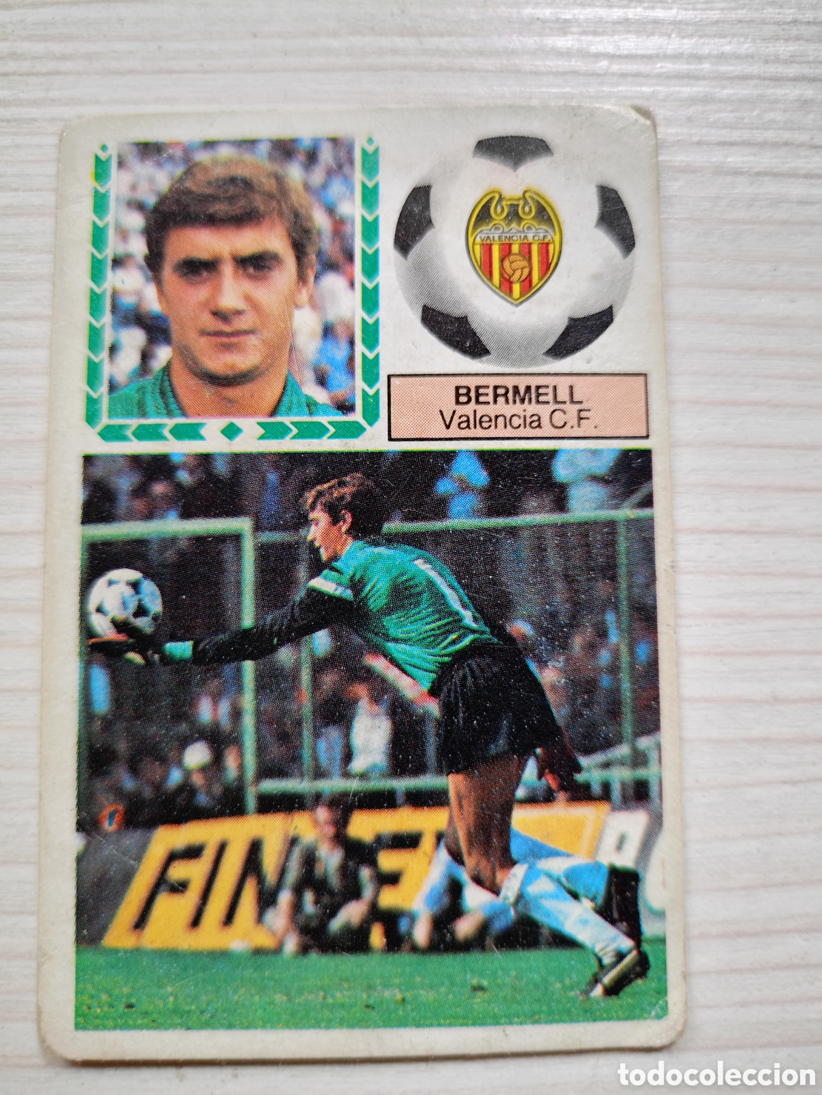 Cromos de F&uacute;tbol: CROMO LIGA 83-84 EDICIONES ESTE BERMELL VALENCIA CF NUNCA PEGADO