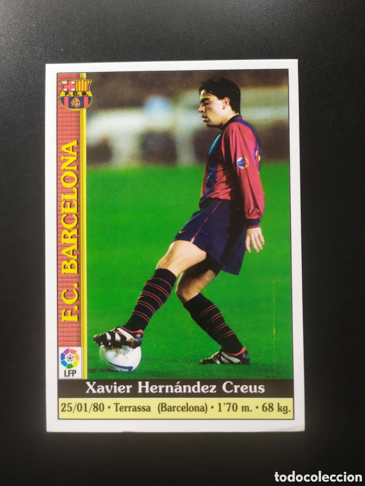 Cromos de F&uacute;tbol: Mundicromo fichas Liga 1999 2000 99 00 Xavi n&deg; 18 Barcelona