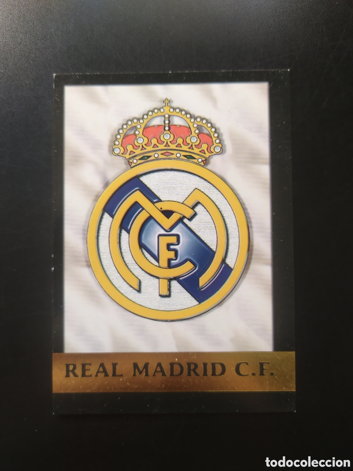 Cromos de F&uacute;tbol: Mundicromo fichas Liga 1999 2000 99 00 escudo n&deg; 19 Real Madrid