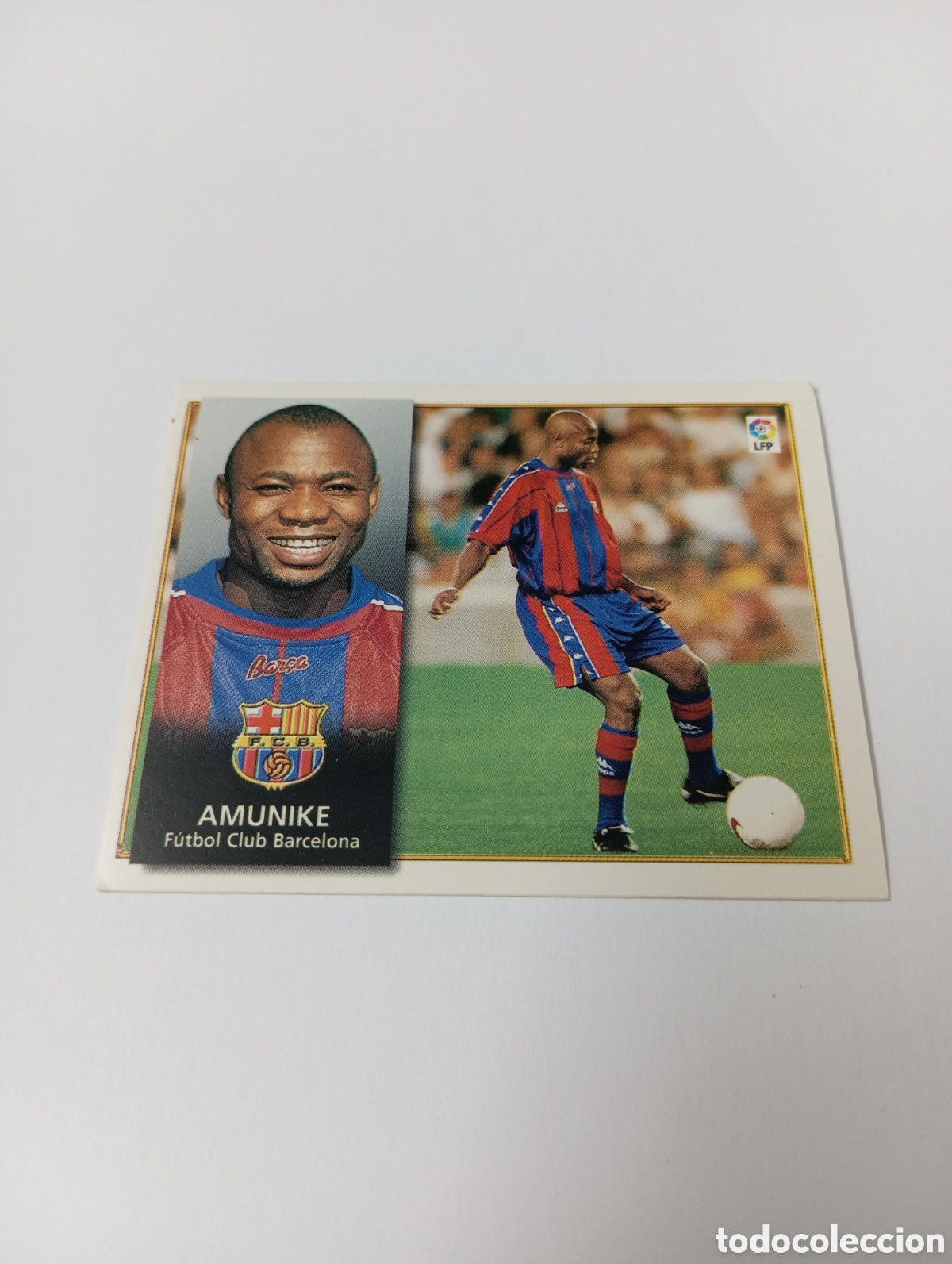 Cromos de F&uacute;tbol: AMUNIKE Barcelona Liga Este 1998 1999 NUEVO SIN PEGAR 98 99
