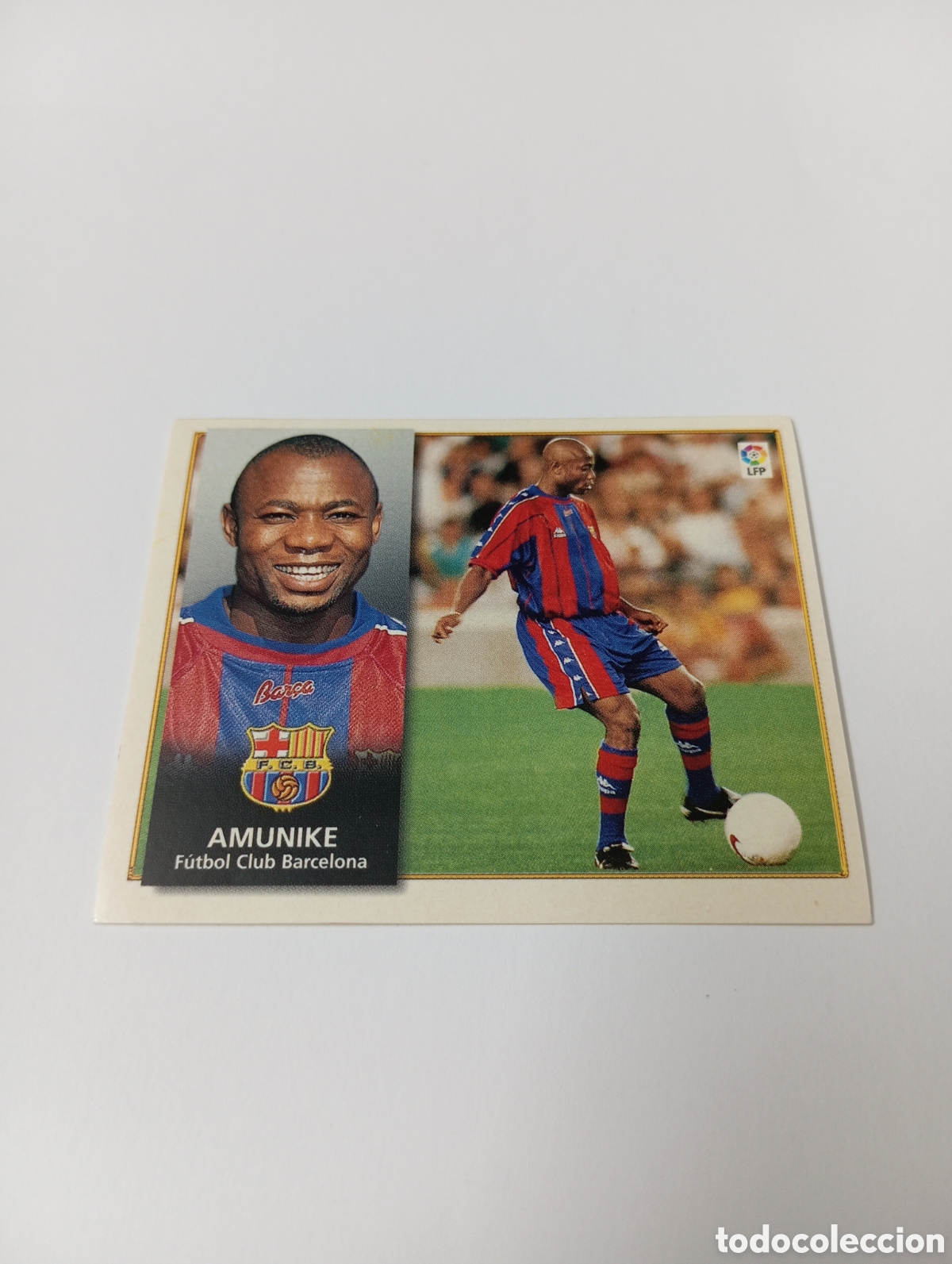 Cromos de F&uacute;tbol: AMUNIKE Barcelona Liga Este 1998 1999 NUEVO SIN PEGAR 98 99