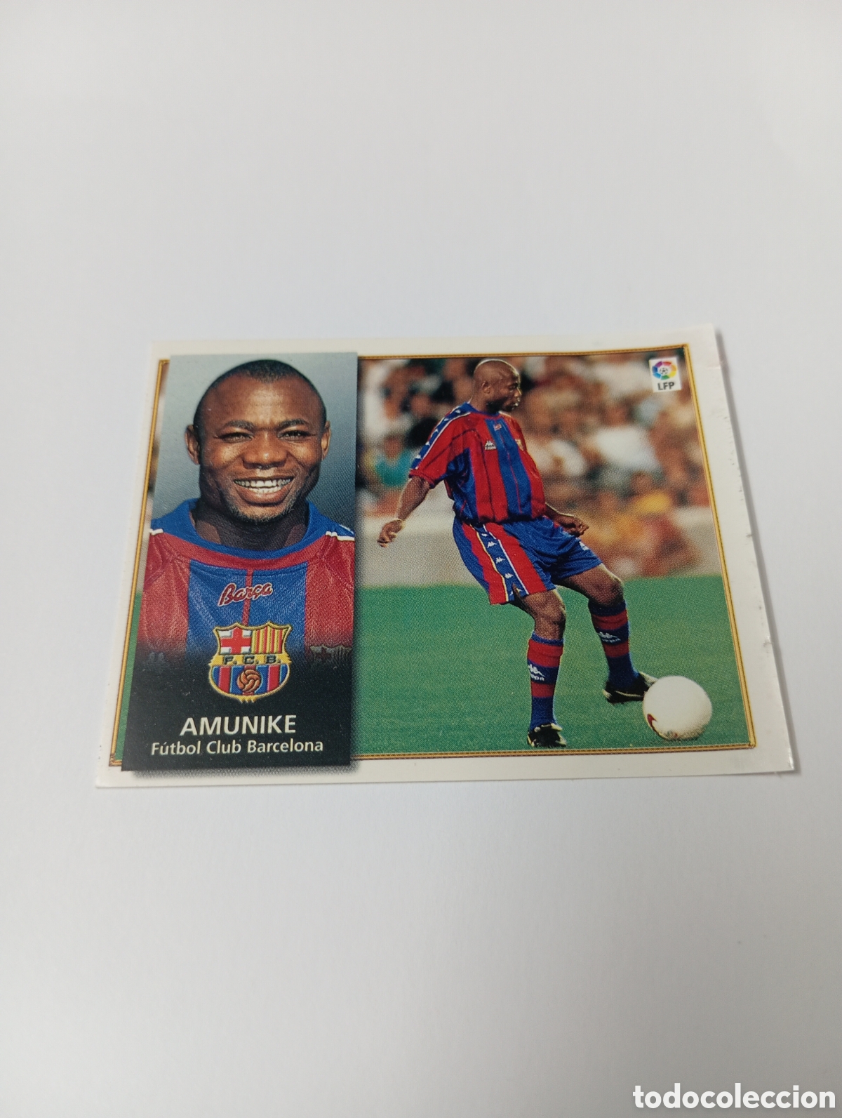 Cromos de F&uacute;tbol: AMUNIKE Barcelona Liga Este 1998 1999 NUEVO SIN PEGAR 98 99