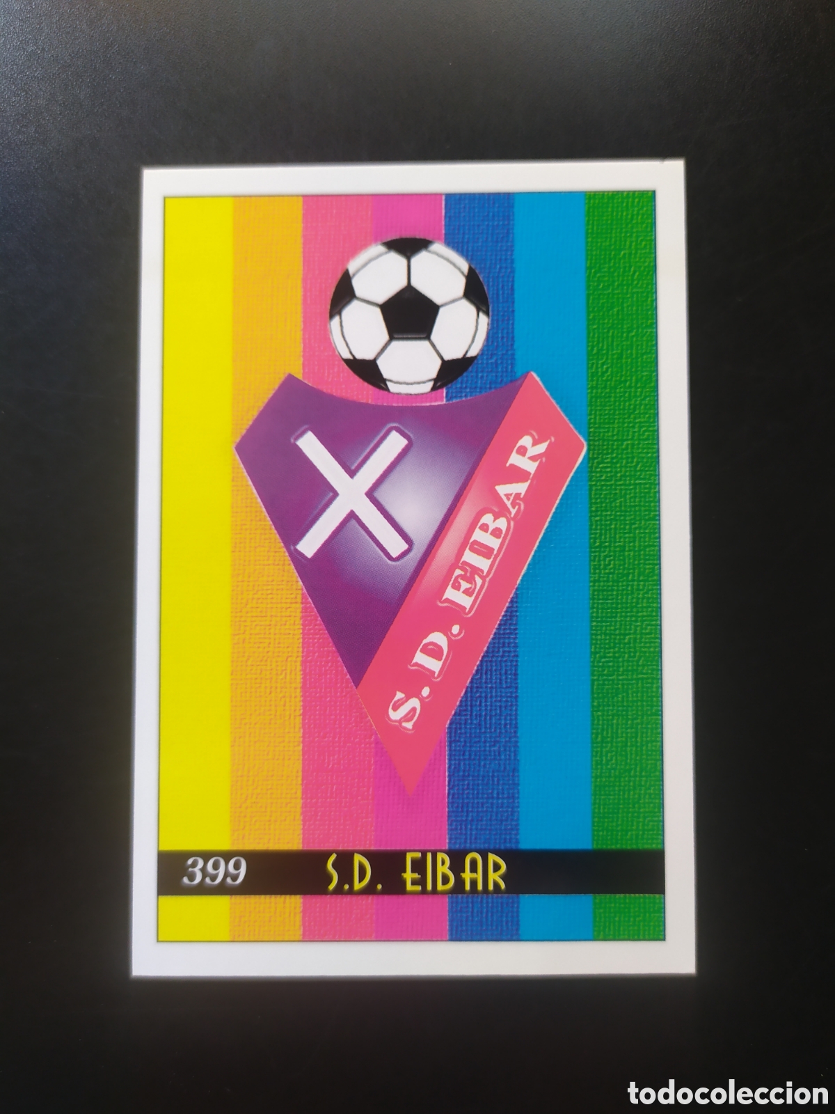 Figurine di Calcio: Mundicromo fichas Liga 1999 2000 99 00 escudo n&deg; 399 Eibar