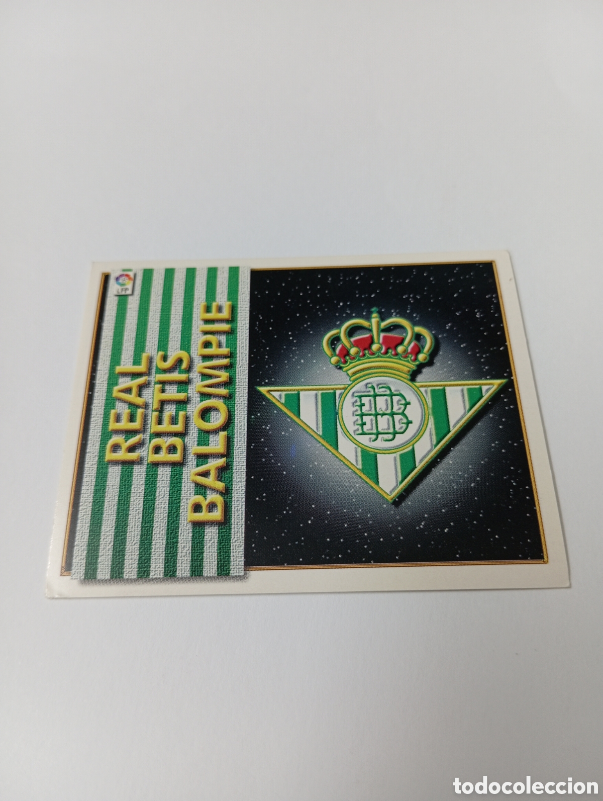 Cromos de F&uacute;tbol: ESCUDO Betis Liga Este 1998 1999 NUEVO SIN PEGAR 98 99