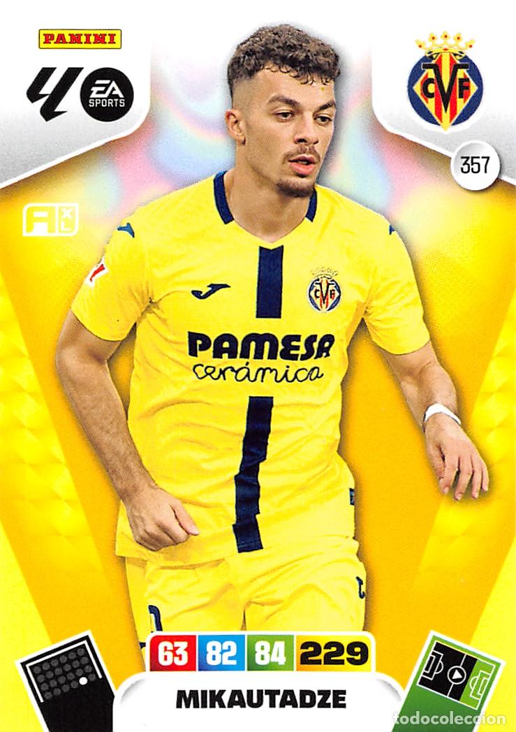 Cromos de F&uacute;tbol: PANINI ADRENALYN 25/26 2025/2026 #357 MIKAUTADZE (VILLARREAL C.F.)