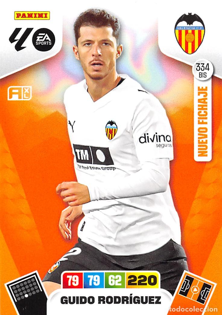 Cromos de F&uacute;tbol: PANINI ADRENALYN 25/26 2025/2026 #334 BIS GUIDO RODRIGUEZ (VALENCIA C.F.)