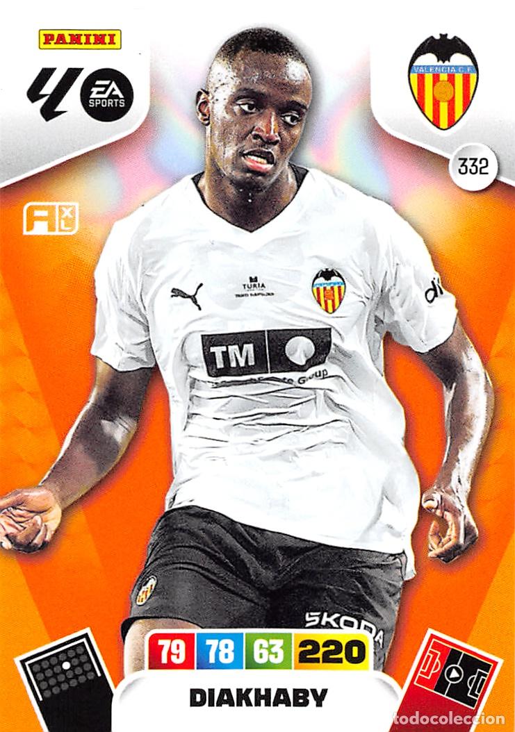 Cromos de F&uacute;tbol: PANINI ADRENALYN 25/26 2025/2026 #332 DIAKHABY (VALENCIA C.F.)