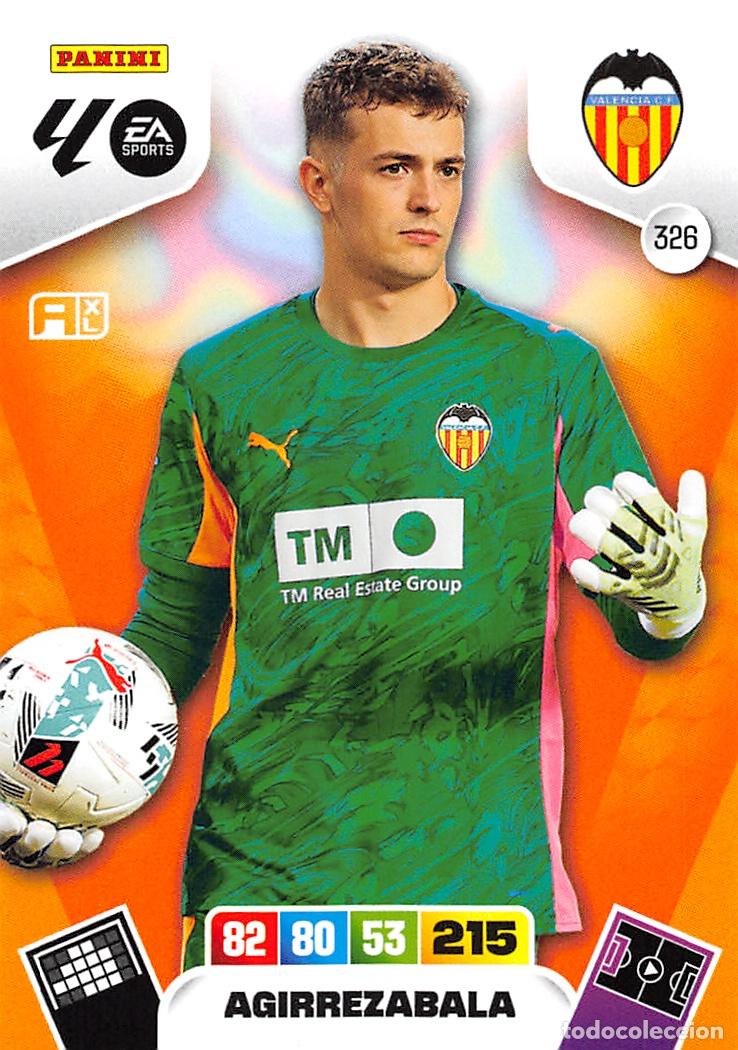 Cromos de F&uacute;tbol: PANINI ADRENALYN 25/26 2025/2026 #326 AGIRREZABALA (VALENCIA C.F.)