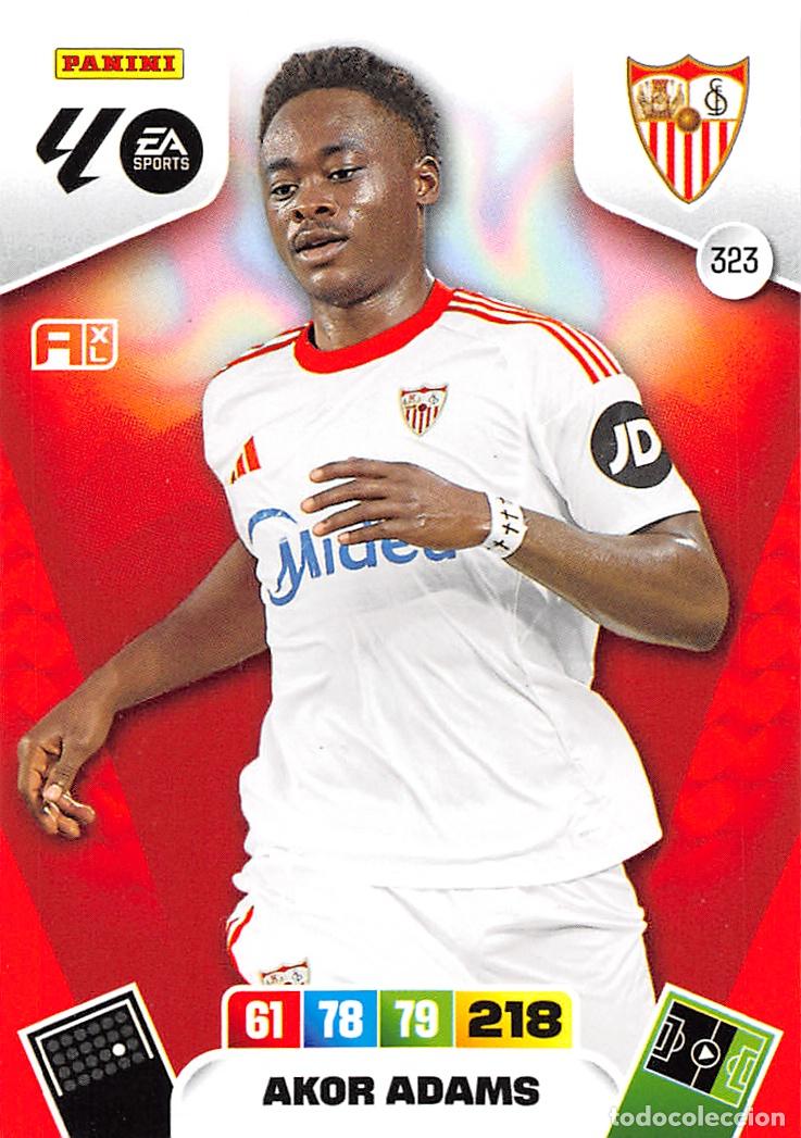 Cromos de F&uacute;tbol: PANINI ADRENALYN 25/26 2025/2026 #323 AKOR ADAMS (SEVILLA F.C.)
