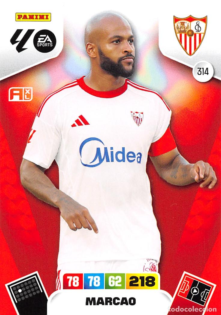Cromos de F&uacute;tbol: PANINI ADRENALYN 25/26 2025/2026 #314 MARCAO (SEVILLA F.C.)