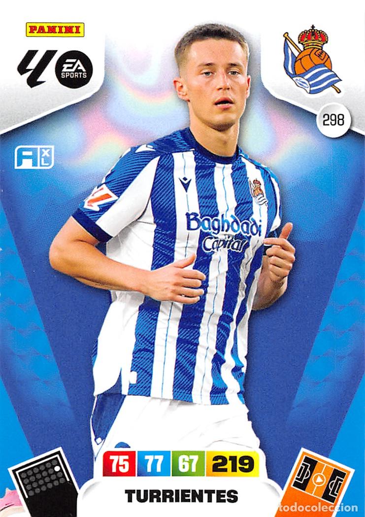 Cromos de F&uacute;tbol: PANINI ADRENALYN 25/26 2025/2026 #298 TURRIENTES (REAL SOCIEDAD)