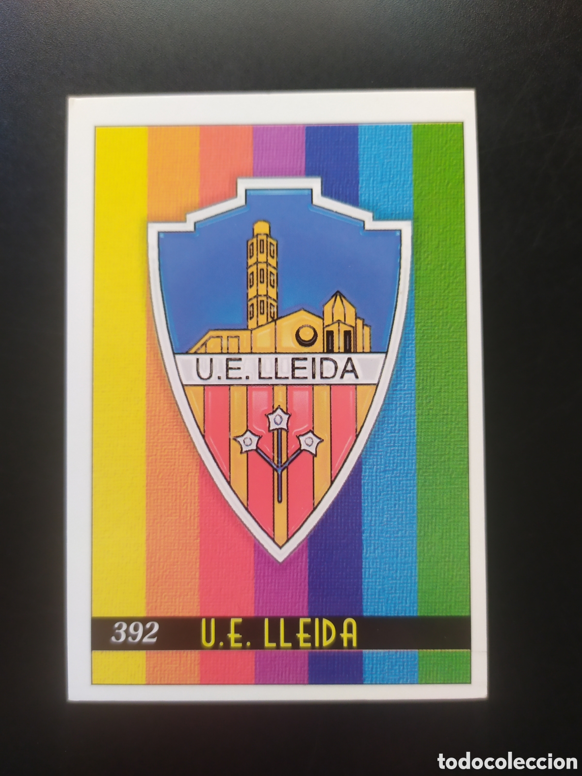 Cromos de Futebol: Mundicromo fichas Liga 1999 2000 99 00 escudo n&deg; 392 Lleida
