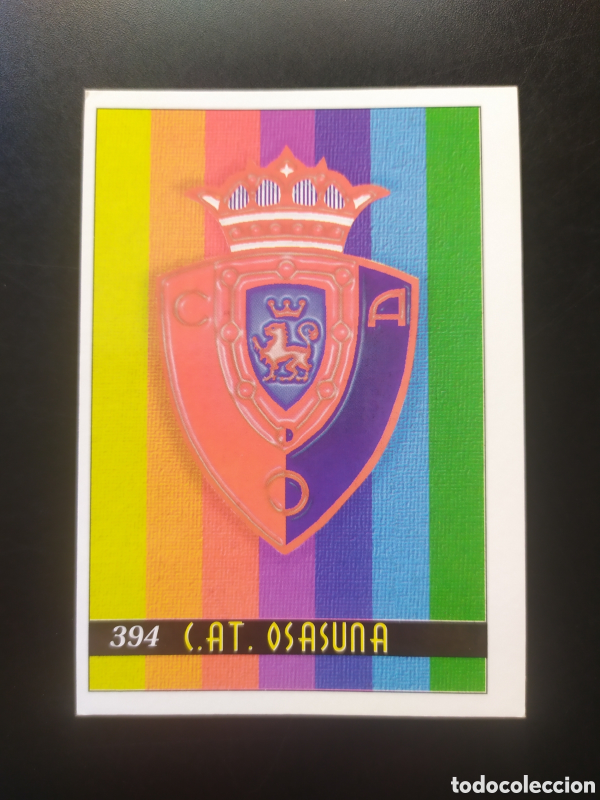 Football Stickers: Mundicromo fichas Liga 1999 2000 99 00 escudo n&deg; 394 Osasuna