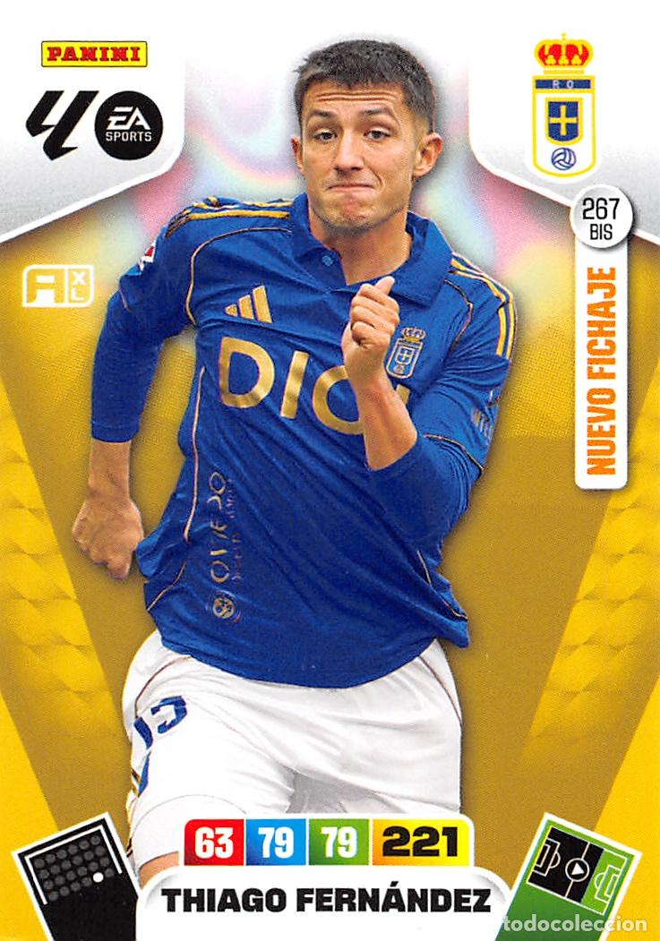 Football Stickers: PANINI ADRENALYN 25/26 2025/2026 #267 BIS THIAGO FERNANDEZ (REAL OVIEDO)
