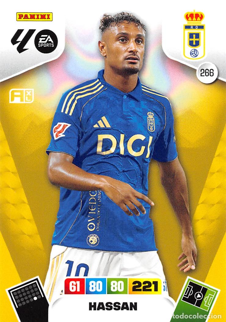 Football Stickers: PANINI ADRENALYN 25/26 2025/2026 #266 HASSAN (REAL OVIEDO)