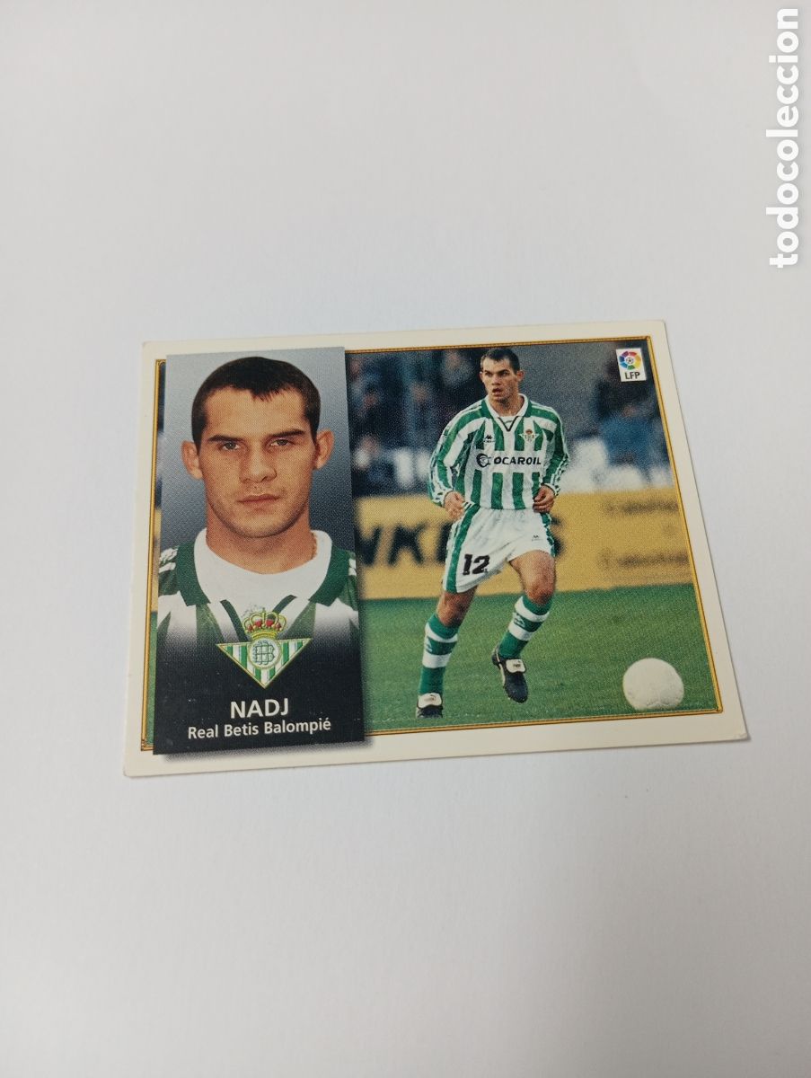 Cromos de F&uacute;tbol: NADJ BAJA Betis Liga Este 1998 1999 NUEVO SIN PEGAR 98 99