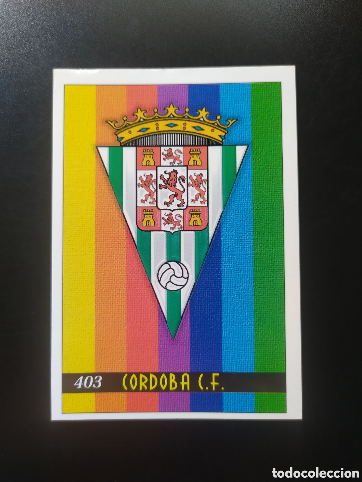 Cromos de F&uacute;tbol: Mundicromo fichas Liga 1999 2000 99 00 escudo n&deg; 403 C&oacute;rdoba