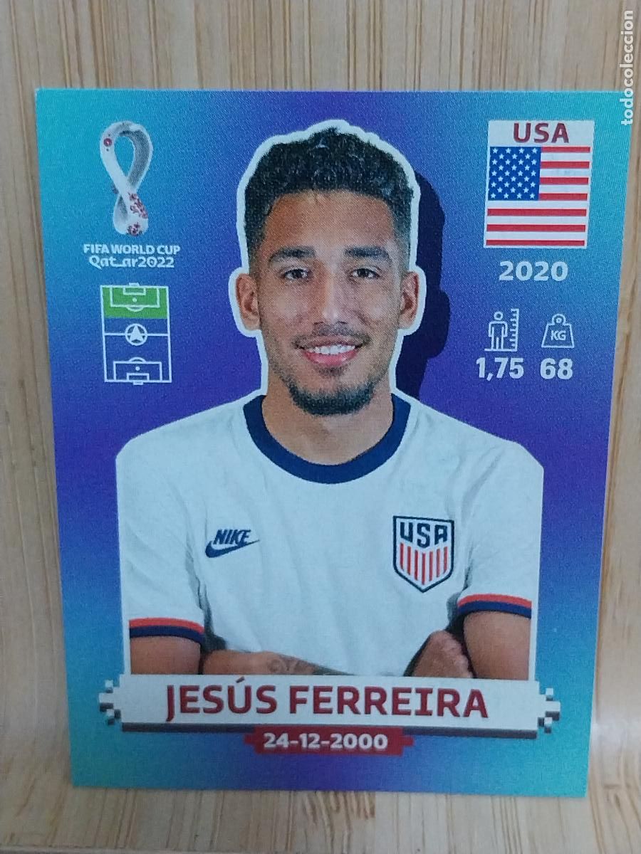 Cromos de F&uacute;tbol: FERREIRA USA 16 *** QATAR 2022 CROMO SIN PEGAR NUNCA ORIGINAL