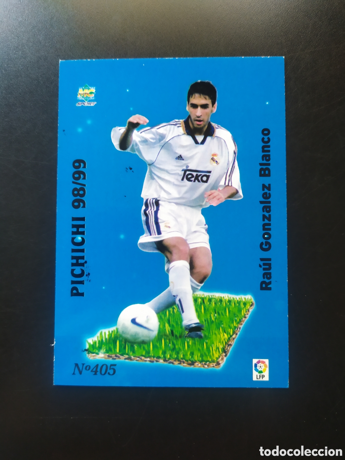 Cromos de F&uacute;tbol: Mundicromo fichas Liga 1999 2000 99 00 Ra&uacute;l pichichi 98/99 n&deg; 405 Real Madrid