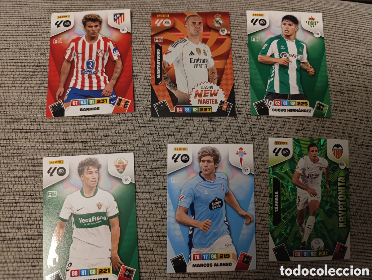 Cromos de F&uacute;tbol: Lote Cards Adrenalyn 2025-26