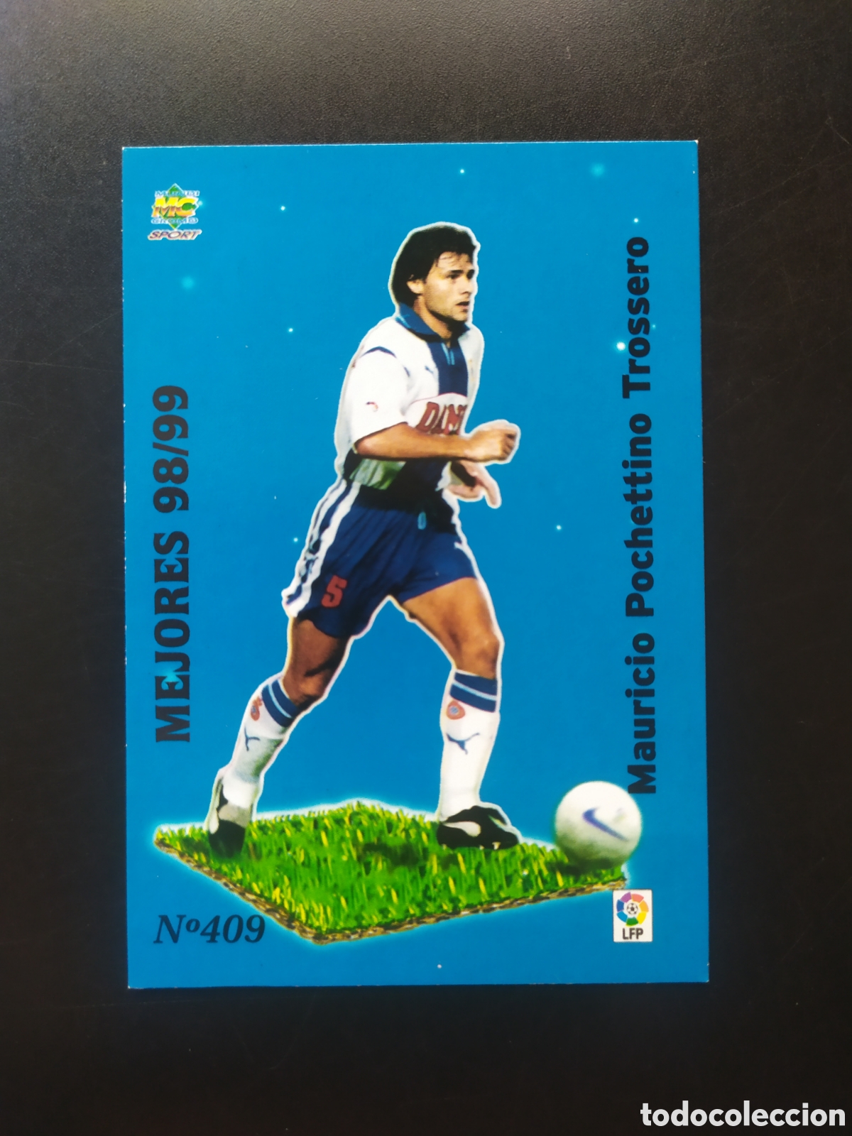 Cromos de F&uacute;tbol: Mundicromo fichas Liga 1999 2000 99 00 Pochettino mejores 98/99 n&deg; 409 Espanyol