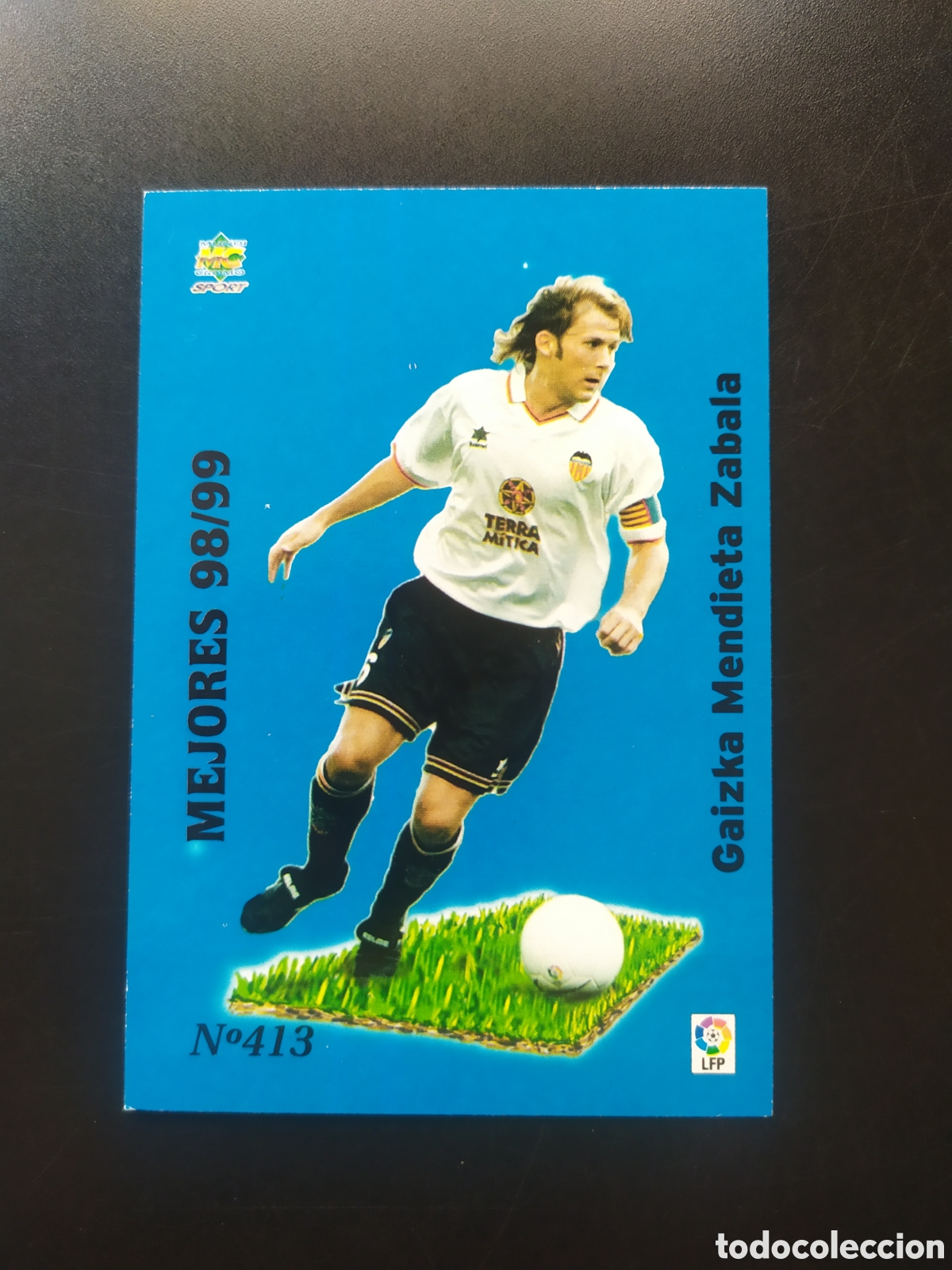 Cromos de F&uacute;tbol: Mundicromo fichas Liga 1999 2000 99 00 Mendieta mejores 98/99 n&deg; 413 Valencia