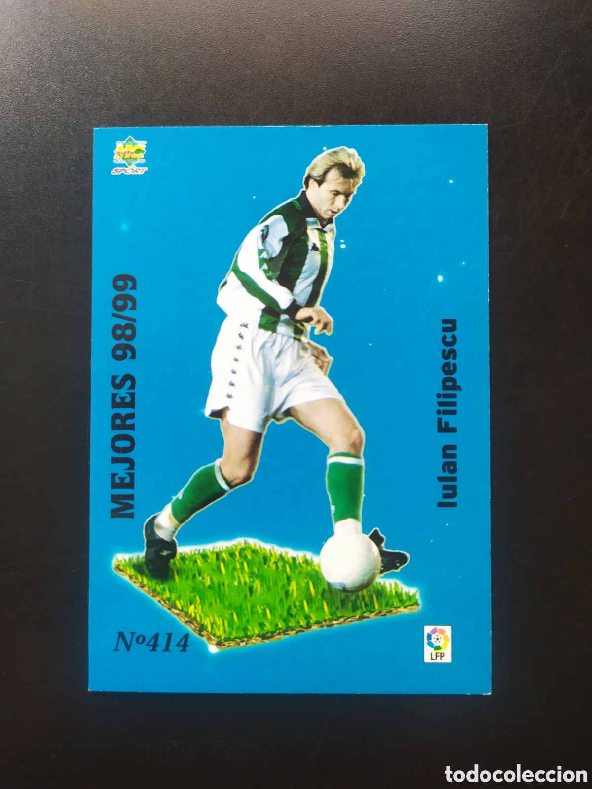 Cromos de F&uacute;tbol: Mundicromo fichas Liga 1999 2000 99 00 Filipescu mejores 98/99 n&deg; 414 Real Betis