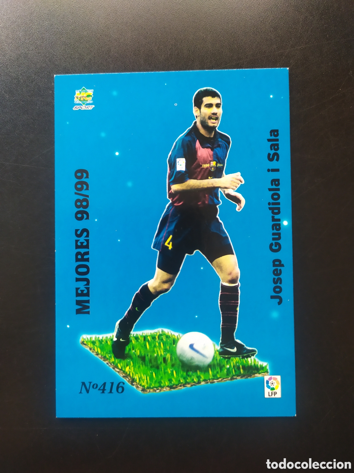 Cromos de F&uacute;tbol: Mundicromo fichas Liga 1999 2000 99 00 Guardiola mejores 98/99 n&deg; 416 Barcelona
