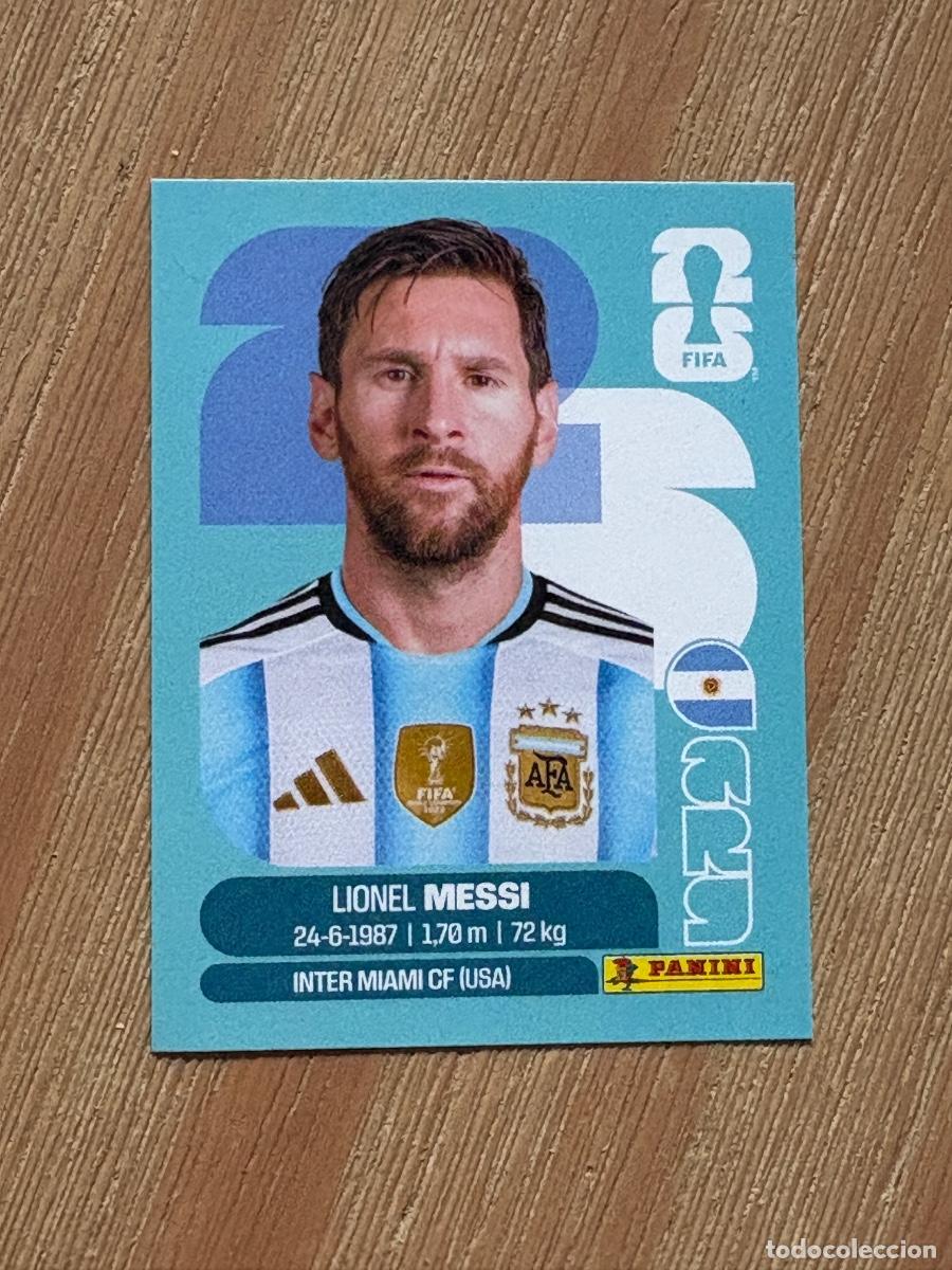 Cromos de F&uacute;tbol: CROMO LIONEL MESSI ARG17 ARGENTINA MUNDIAL FIFA WORLD CUP 2026 STICKER PANINI SIN PEGAR
