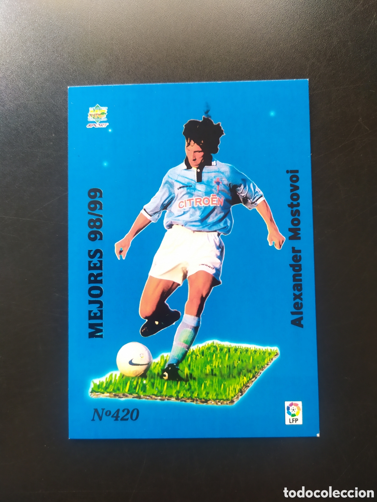 Fu&szlig;ball-Sticker: Mundicromo fichas Liga 1999 2000 99 00 Mostovoi mejores 98/99 n&deg; 420 Celta Vigo