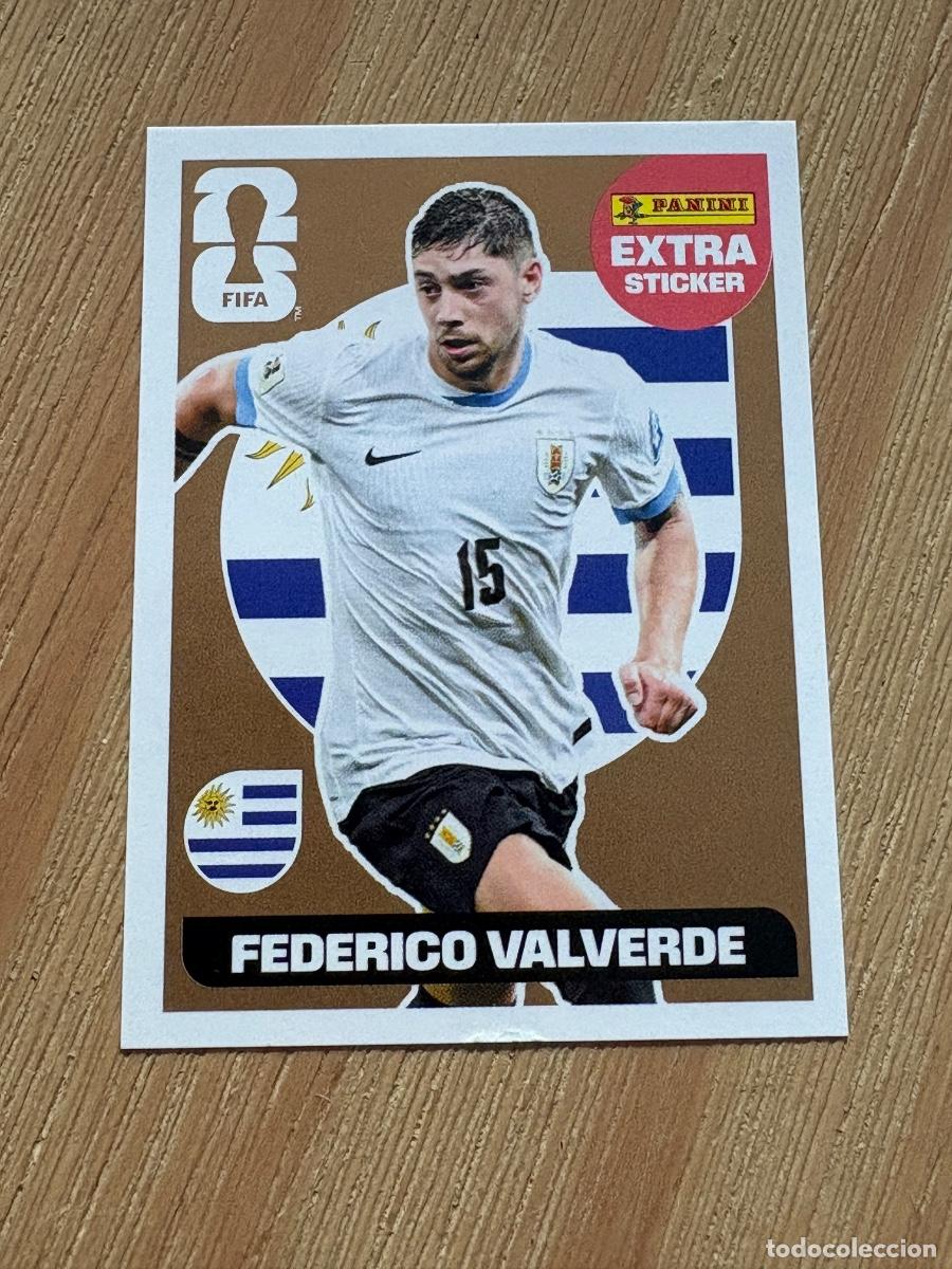 Cromos de Futebol: CROMO EXTRA STICKER FEDERICO VALVERDE BRONCE MUNDIAL FIFA WORLD CUP 2026 STICKER PANINI SIN PEGAR