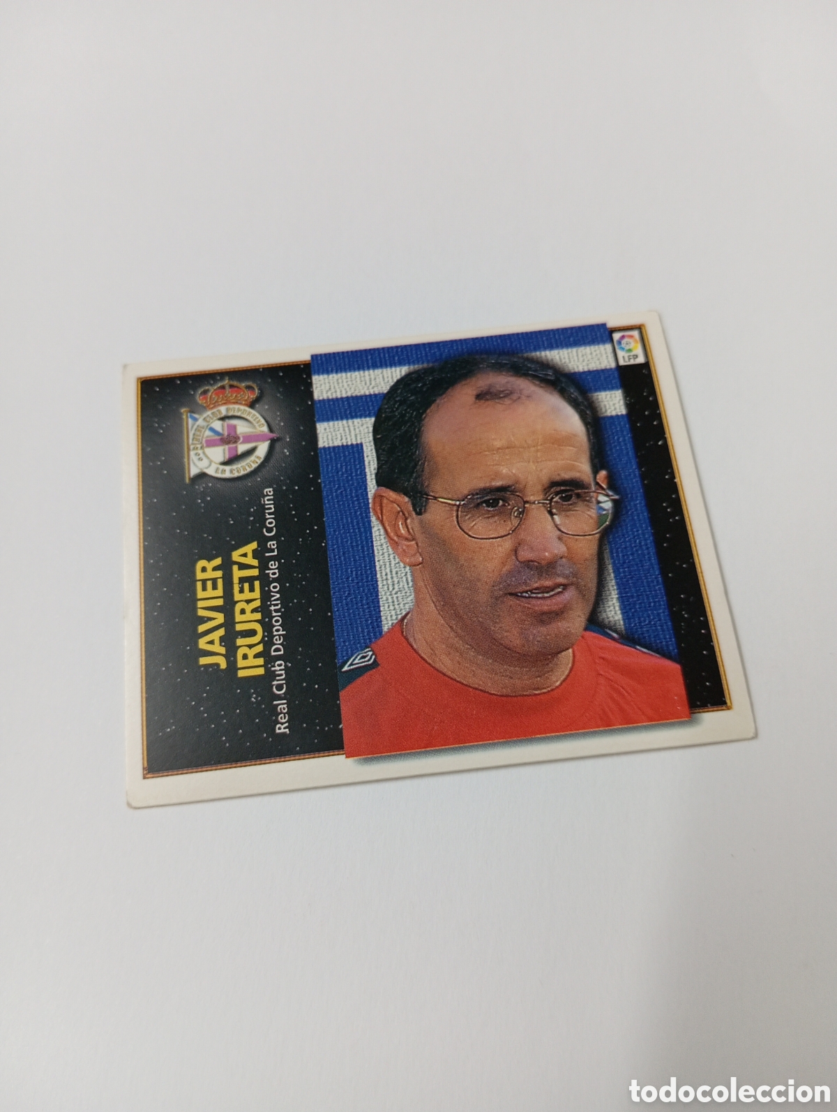 Cromos de F&uacute;tbol: ENTRENADOR JAVIER IRURETA Deportivo Liga Este 1998 1999 NUEVO SIN PEGAR 98 99