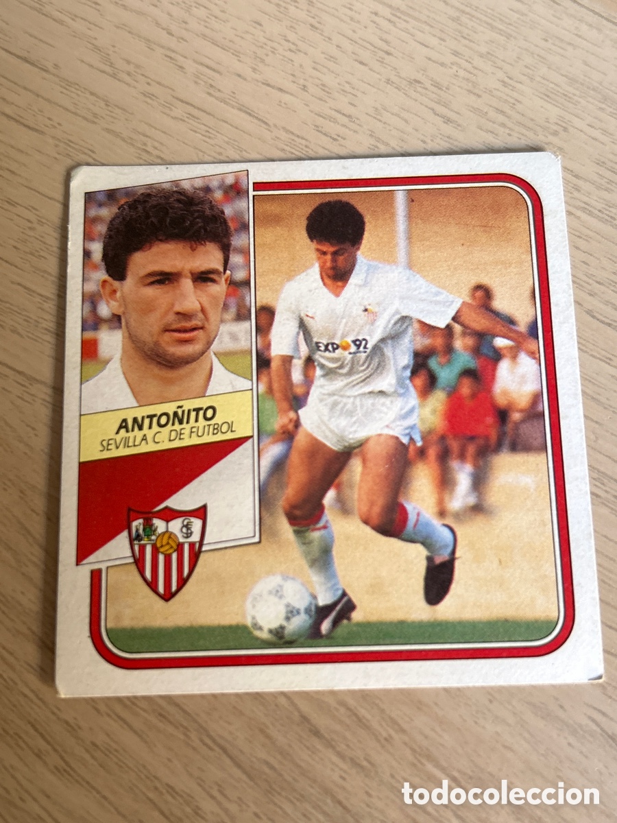Cromos de F&uacute;tbol: ANTO&Ntilde;ITO SEVILLA C. F. LIGA ESTE 1989 1990 89 90 SIN PEGAR NUNCA PEGADO