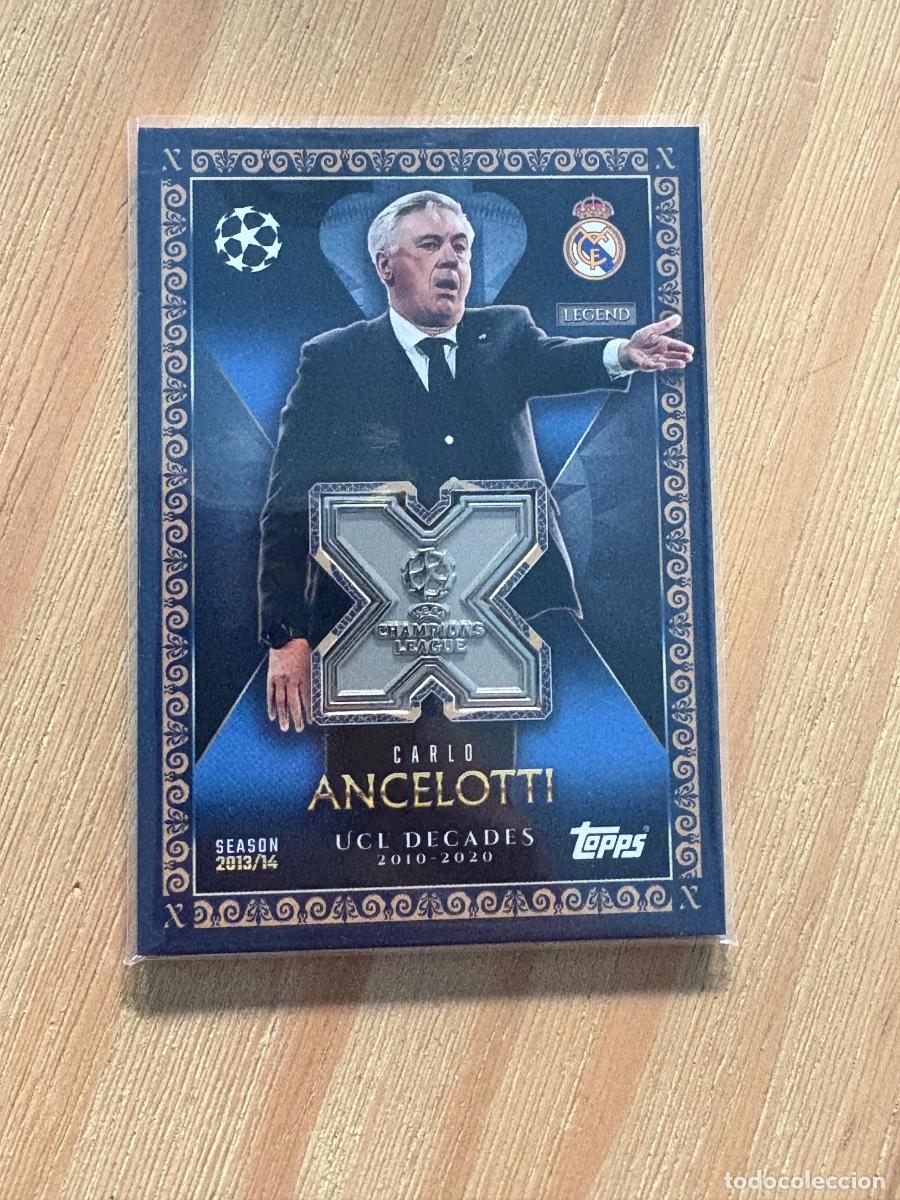 Cromos de F&uacute;tbol: CARLO ANCELOTTI Real Madrid - UCL Decades 2013/14 Relic Card Topps 2026