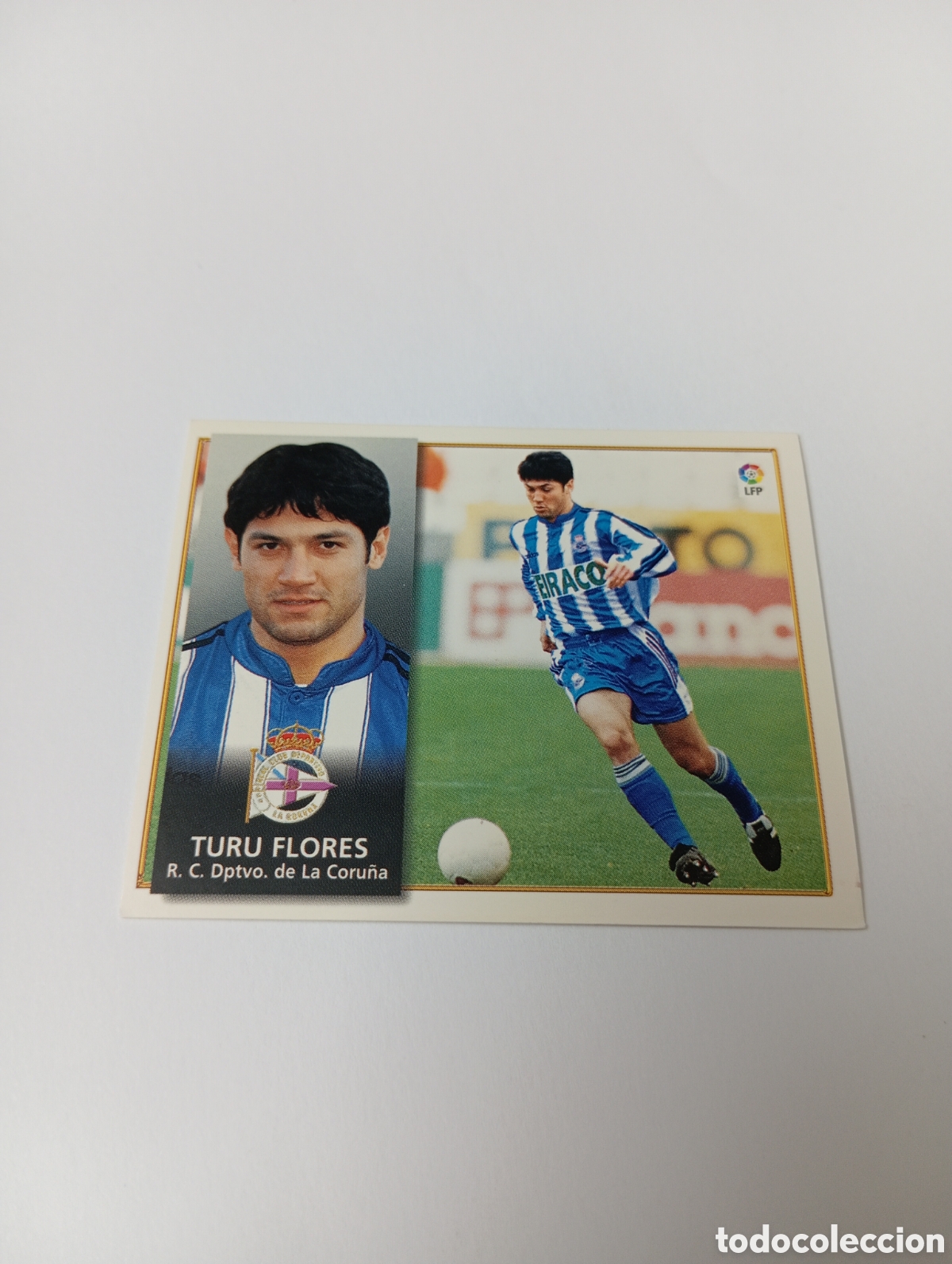 Cromos de F&uacute;tbol: TURU FLORES Deportivo Liga Este 1998 1999 NUEVO SIN PEGAR 98 99