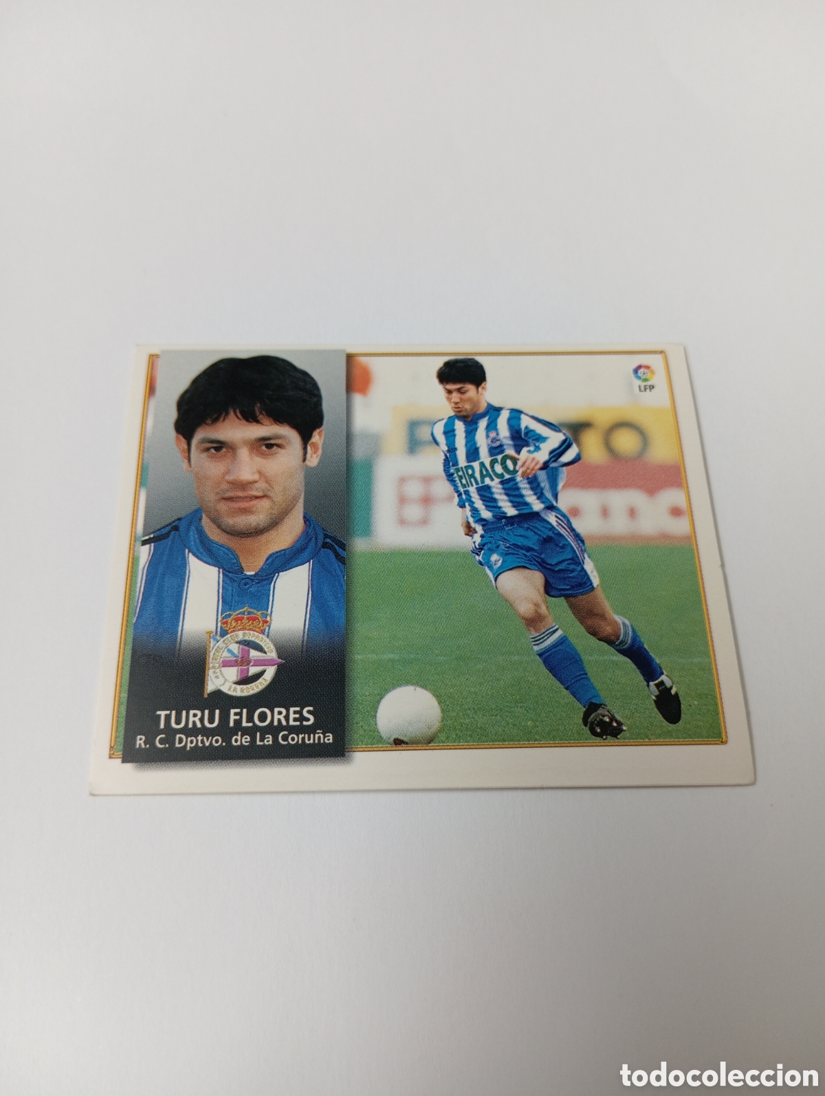 Cromos de F&uacute;tbol: TURU FLORES Deportivo Liga Este 1998 1999 NUEVO SIN PEGAR 98 99