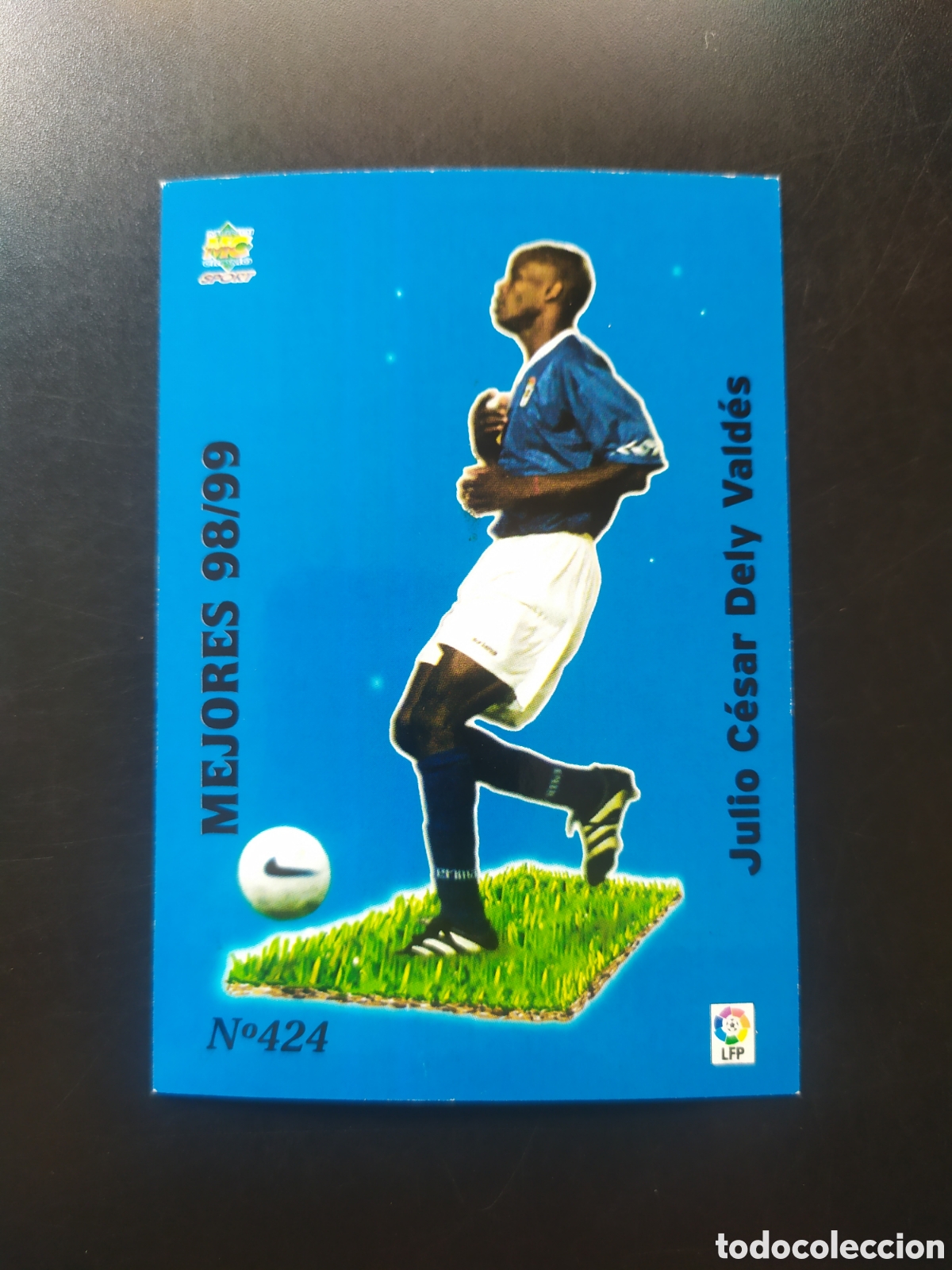 Cromos de F&uacute;tbol: Mundicromo fichas Liga 1999 2000 99 00 Dely Vald&eacute;s mejores 98/99 n&deg; 424 Real Oviedo