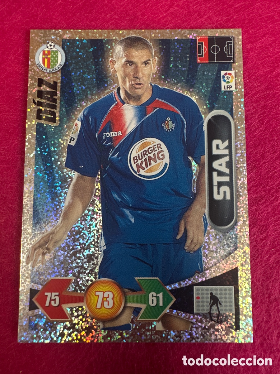 Cromos de Futebol: D&Iacute;AZ (GETAFE) STAR-BRILLANTINA GRUESA-ADRENALYN LIGA 2009-2010 09 10 PANINI TRADING CARD