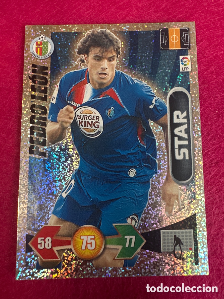 Cromos de Futebol: PEDRO LE&Oacute;N (GETAFE) STAR-BRILLANTINA GRUESA-ADRENALYN LIGA 2009-2010 09 10 PANINI TRADING CARD