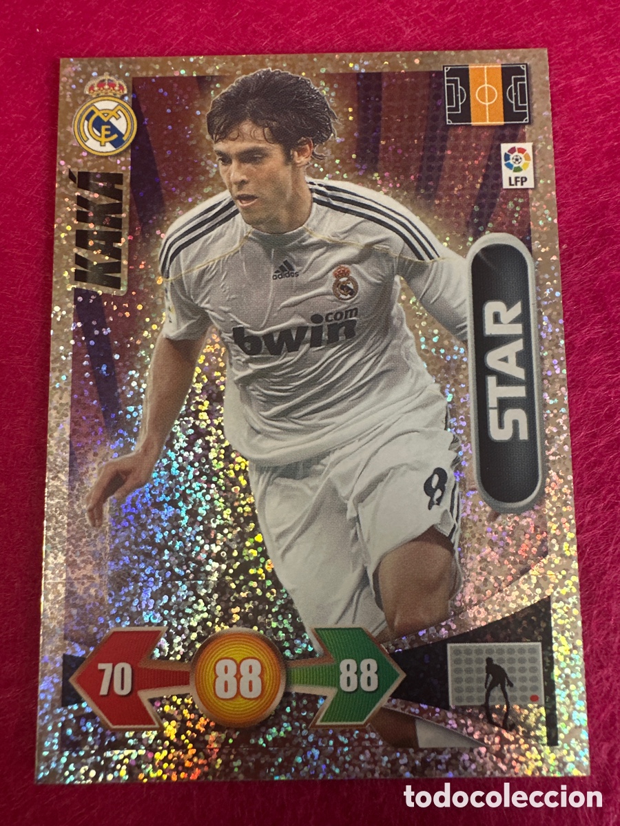 Cromos de Futebol: KAK&Aacute; (R.MADRID) STAR-BRILLANTINA GRUESA-ADRENALYN LIGA 2009-2010 09 10 PANINI TRADING CARD